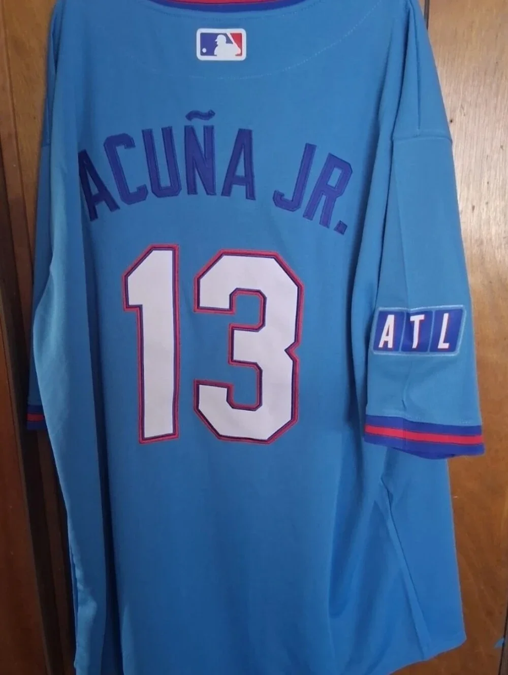 Mystery Sports Card With Ronald Acuna Jr Atlanta Braves Xl Jersey